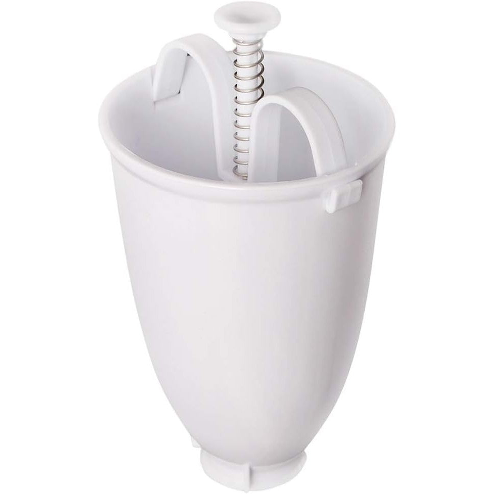Accesoriu De Bucatarie Pentru Gogosi, Dozator Pentru Aluat, Dispozitiv Manual, Forma De Gogosi, Pentru Gatit, 18X10X10 Cm, Alb - vivimall.ro