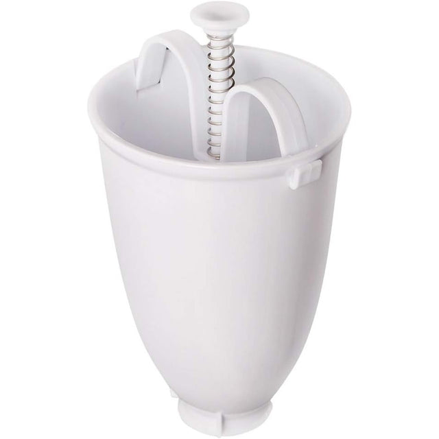 Accesoriu de Bucatarie pentru Gogosi, Vivimall, Dozator pentru Aluat, Dispozitiv Manual, Forma de Gogosi, pentru Gatit, 18x10x10 cm, Alb - vivimall.ro