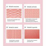 Accesoriu din silicon pentru curatarea accesoriilor makeup, pensule, buretei, 14.5 x 11,5 cm, 2 moduri de utilizare, pliabil, roz - vivimall.ro