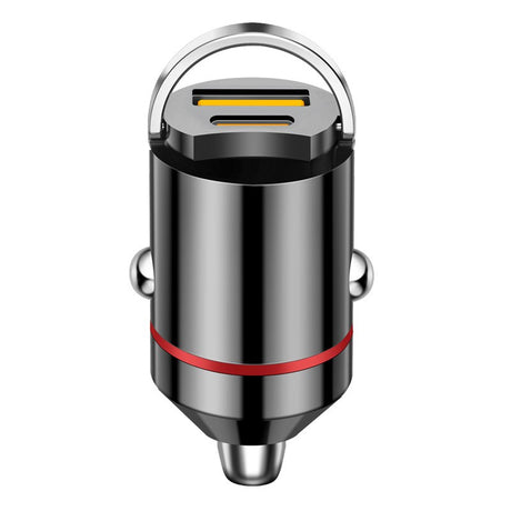 Incarcator Auto 2 in 1, Vivimall, Port USB Fast Charge QC3.0 si Type C, PD 30W, Negru - vivimall.ro