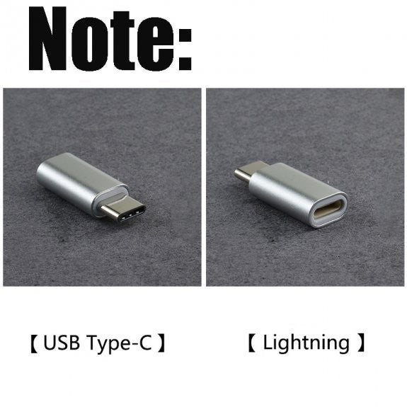 Adaptor Lightning (mama) to Type-C(tata) 2,8 cm Argintiu - vivimall.ro