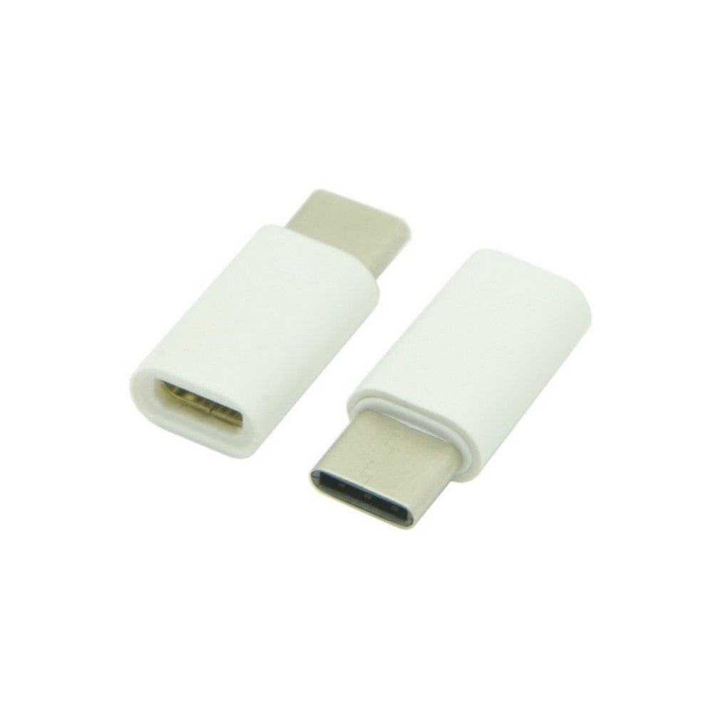 Adaptor Micro-USB to Type-C 2,4 cm Alb - vivimall.ro