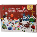 Advent Calendar Fidget Toys, Flippy, Model Craciun, Multicolor - vivimall.ro