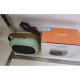 Aeroterma cu Incalzire Ceramica PTC, Vivimall, din ABS, Oprire Automata, Protectie Supraincalzire, 700/1200W, 220V, 21 x 16 x 11 cm, Verde - vivimall.ro