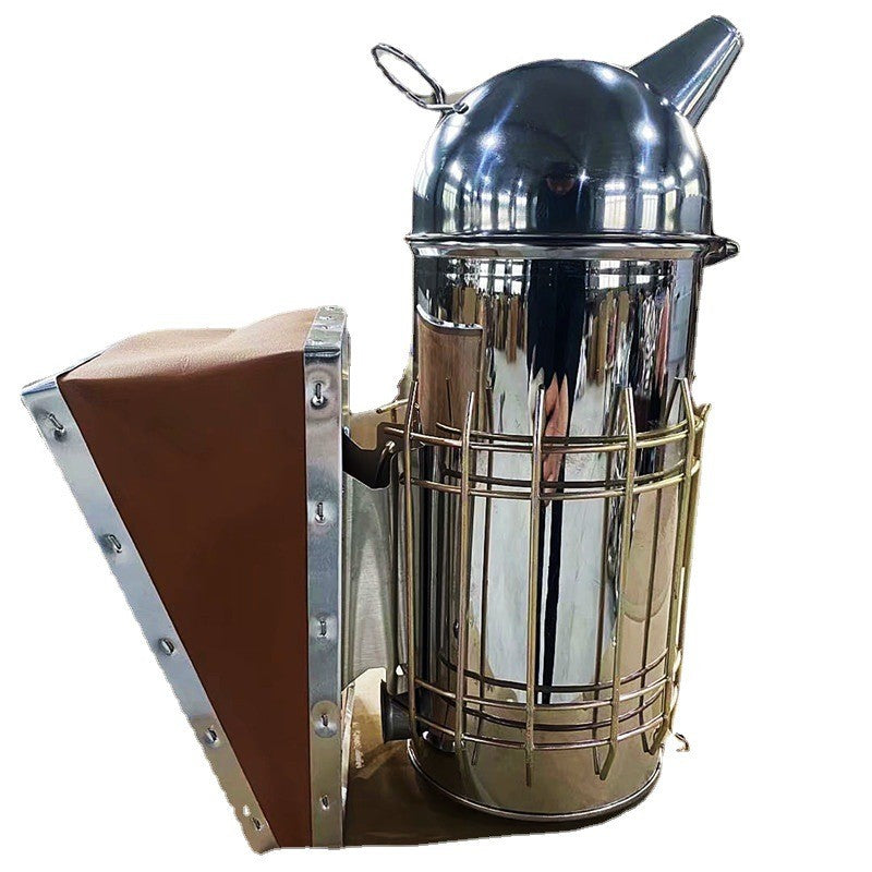 Afumator Apicol, Vivimall, din Inox, 30 x 25 x 10 cm, Gri - vivimall.ro