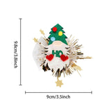 Agrafa de Par, Vivimall, Tema Craciun, Model Gnom, din Panza, 9.8 x 9 cm, Multicolor - vivimall.ro