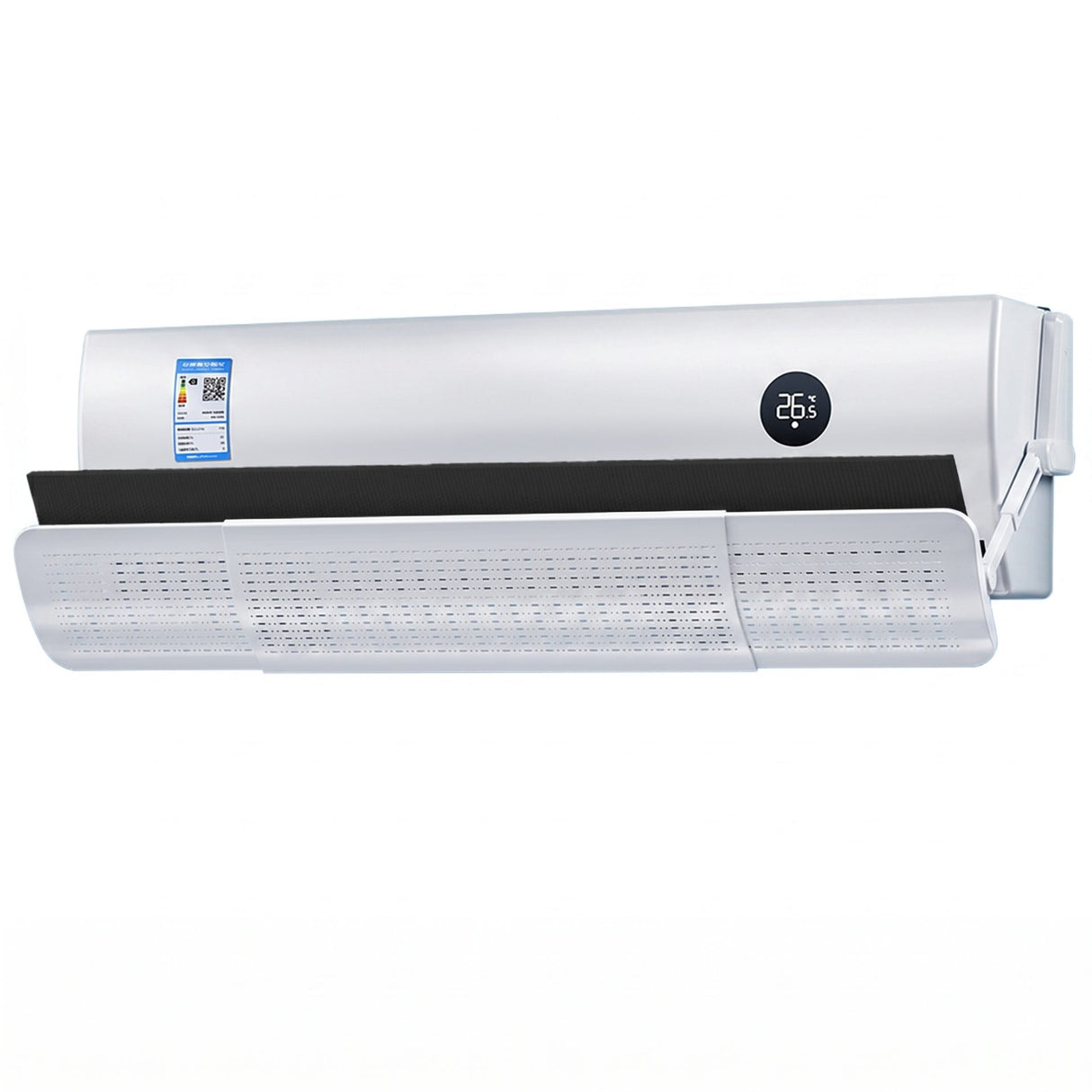 Deflector aer condiționat Flippy cu carbon activ, lungime 106 cm, vedere frontală produs