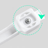 Deflector aer Flippy M, culoare albă, greutate 120 g, vedere din profil stânga