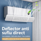 Panou Deflector Aer Conditionat, Flippy, pentru AC de Perete, Extensibil, Universal, Anti Suflu Direct, Fara Montaj, Alb - vivimall.ro