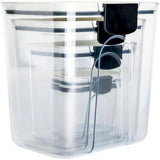 Set 4 Recipiente Depozitare Alimente, Pentru Organizare Bucatarie, Cu Inchidere Ermetica, Transparent, Plastic Fara Bpa, Compatibile Cu Masina De Spalat Vase, Diferite Dimensiuni, 350 Ml, 1300 Ml, 2700 Ml, 4600 Ml - vivimall.ro