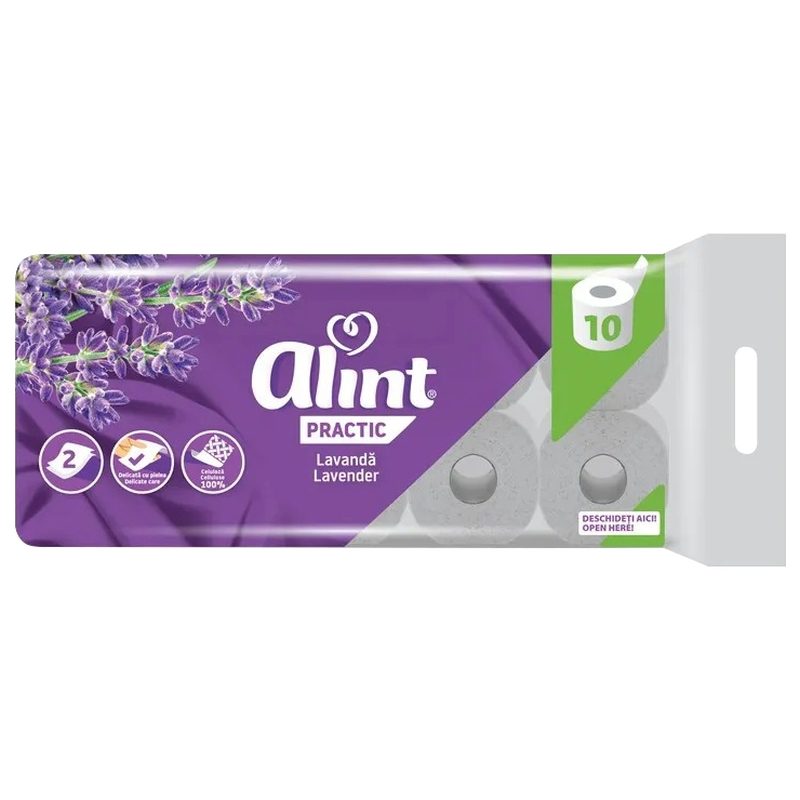 Alint Hartie Igienica Practic 10ROLE 2STR Lavanda