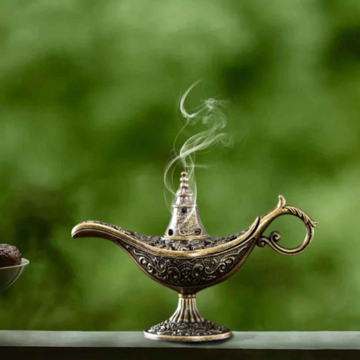 Arzător tămâie Flipppy model Aladin, bază cu trei puncte de sprijin, aliaj bronz