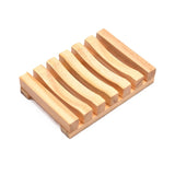Savoniera, Vivimall, din Lemn de Bambus, Scurgere Apa, 11.5 x 8 cm, Natur - vivimall.ro