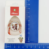 Ambalaje de Carton pentru Martisoare, Flippy, Set 200 Bucati, Cutii Brosa, Model Cos cu Flori, Alb/Rosu - vivimall.ro