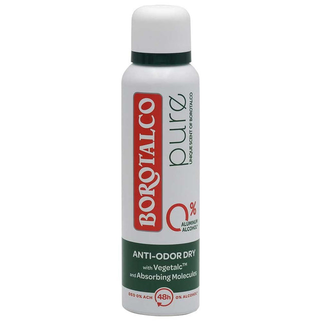 Antiperspirant deodorant spray Borotalco Pure Original Freshness, flacon 150 ml, vedere frontală
