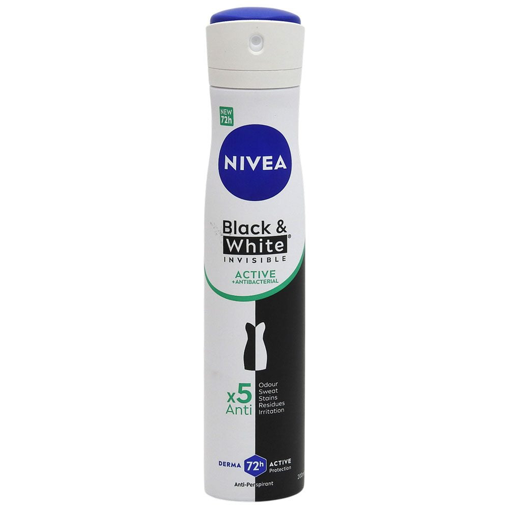 Antiperspirant Deodorant, Nivea, 200 ml Invisible Bw Active