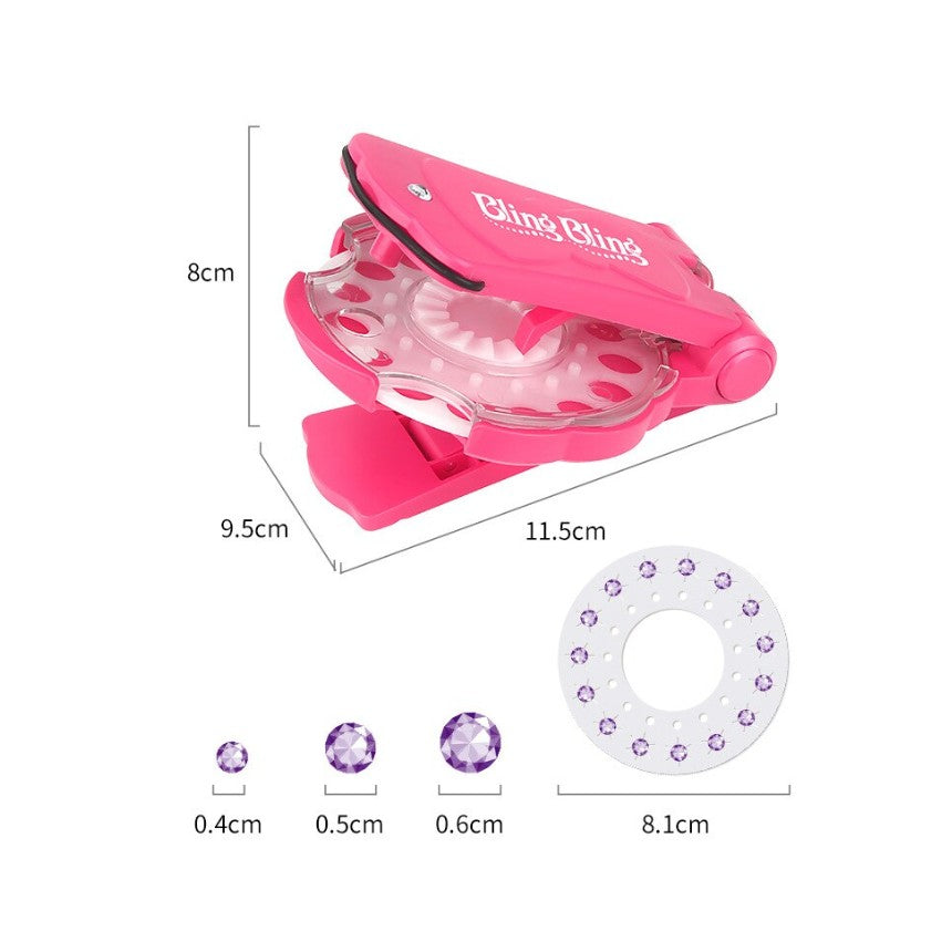 Aparat aplicare strasuri Vivimall, Plastic, 11.5x9.5x8 cm, Multicolor - vivimall.ro