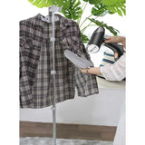 Aparat de Calcat Vertical Portabil cu Abur, Vivimall, Putere 1500W, Rezervor Detasabil de 138ml, Priza, Functie Anti Calcar si Auto Curatare, Pliabil, cu Perie, 20x10.5x8 cm, Negru - vivimall.ro