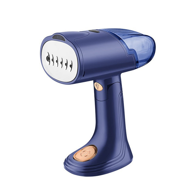 Aparat de Calcat Vertical Portabil cu Abur, Vivimall, Putere 1500W, Rezervor Detasabil de 138ml, Priza, Functie Anti Calcar si Auto Curatare, Pliabil, cu Perie, 20x10.5x8 cm, Albastru - vivimall.ro