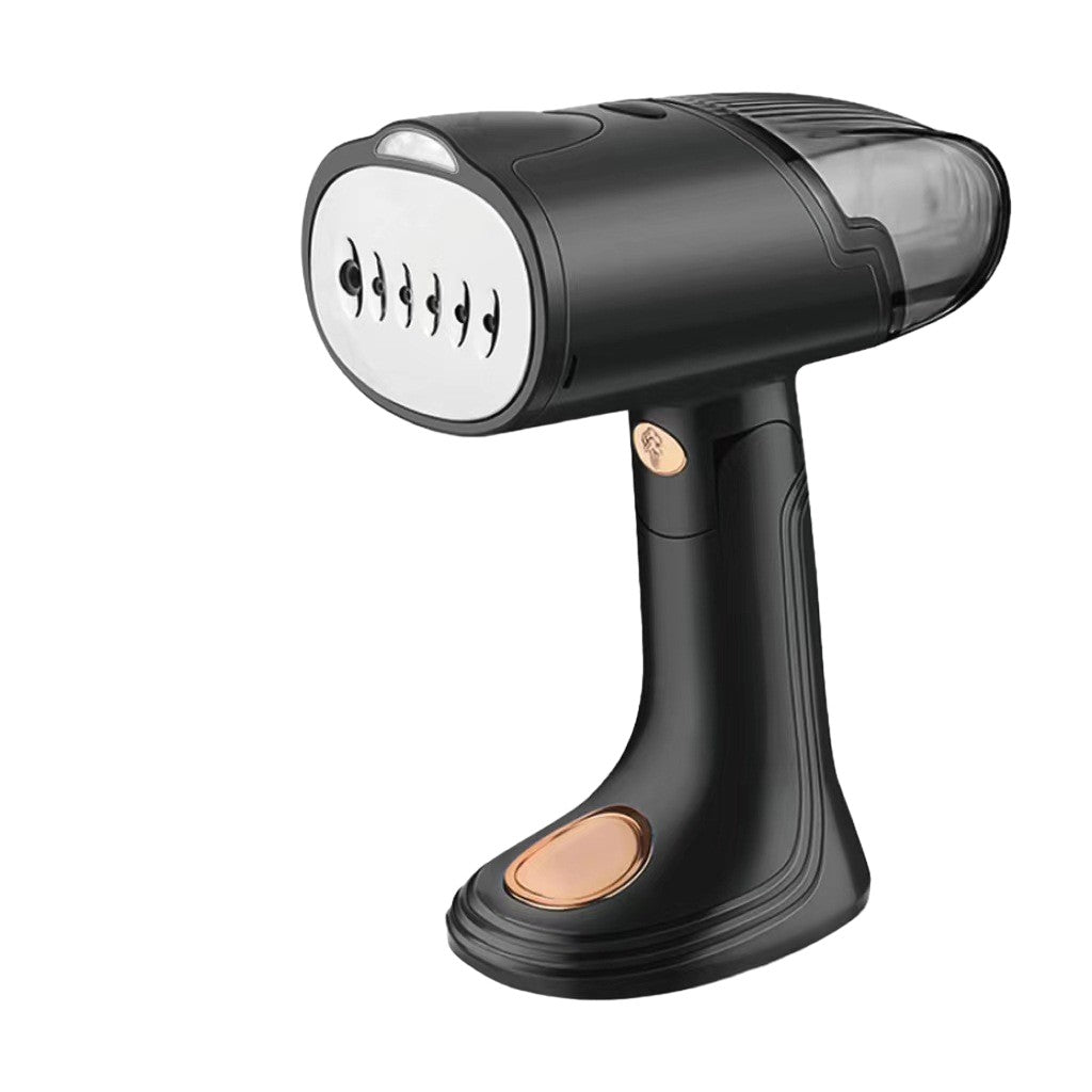 Aparat de Calcat Vertical Portabil cu Abur, Vivimall, Putere 1500W, Rezervor Detasabil de 138ml, Priza, Functie Anti Calcar si Auto Curatare, Pliabil, cu Perie, 20x10.5x8 cm, Negru - vivimall.ro