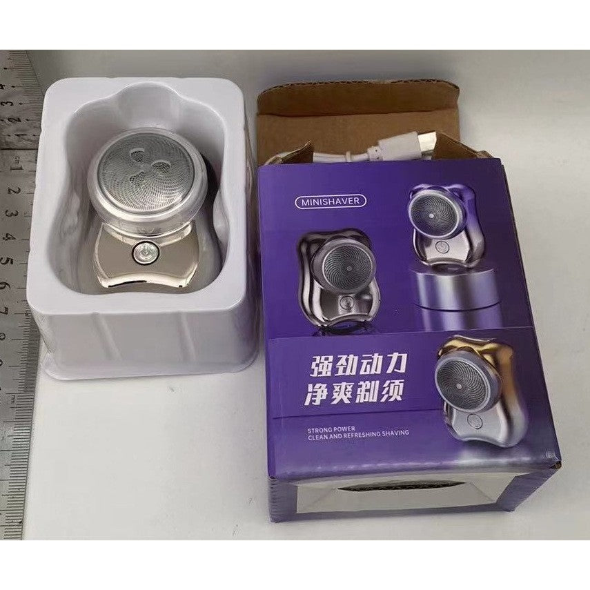 Aparat de Ras Electric, Vivimall, Portabil, Incarcare USB Type-C, Autonomie &gt;60 min, 6.5 x 4.5 x 4 cm, 5V, 3.7W, Negru - vivimall.ro