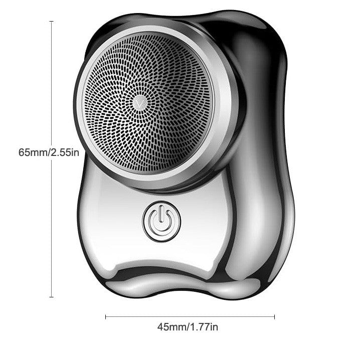 Aparat de Ras Electric, Vivimall, Portabil, Incarcare USB Type-C, Autonomie &gt;60 min, 6.5 x 4.5 x 4 cm, 5V, 3.7W, Negru - vivimall.ro
