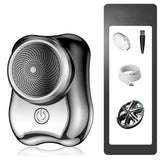 Aparat de Ras Electric, Vivimall, Portabil, Incarcare USB Type-C, Autonomie &gt;60 min, 6.5 x 4.5 x 4 cm, 5V, 3.7W, Negru - vivimall.ro