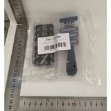 Aparat de Ras Manual, Vivimall, din Otel Inoxidabil, Suport Lama + 10 Capete de Schimb Incluse, Cutie pentru Lame, Negru - vivimall.ro