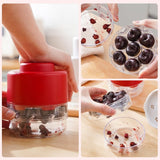 Dispozitiv pentru scos sâmburi de cireșe, 7 găuri | CherryPop - vivimall.ro