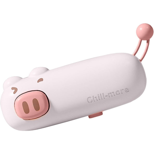 Aparat de Sigilat Ambalaje, Vivimall, Incarcare USB Tip C, 400 mAh, 10.2 x 3.7 x 4.3 cm, Model Porc, Roz - vivimall.ro