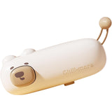 Aparat de Sigilat Ambalaje, Vivimall, Incarcare USB Tip C, 400 mAh, 10.2 x 3.7 x 4.3 cm, Model Ursulet, Maro - vivimall.ro