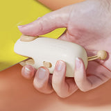 Aparat de Sigilat Ambalaje, Vivimall, Incarcare USB Tip C, 400 mAh, 10.2 x 3.7 x 4.3 cm, Model Ursulet, Maro - vivimall.ro