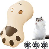 Aparat pentru Curatat Scame, Par Si Praf, Vivimall, Pentru Diferite Tipuri De Material, Incarcare USB Type-C, Model Labuta de Pisica, 14x7x7.5 cm, Maro - vivimall.ro