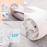 Aparat Pentru Curatat Scame, Par Si Praf, Vivimall, Trimmer pentru Diferite Tipuri De Material, Cu Lame Din Otel Inoxidabil, Maner Ergonomic, Incarcare Prin USB, 15x6x9 cm, Alb - vivimall.ro