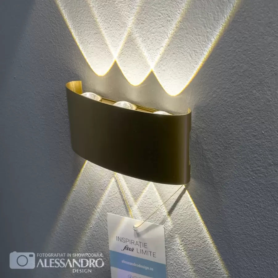 Fantas Aplica Led De Exterior Si Interior, 6 Surse X, Ip65, Metalic - vivimall.ro
