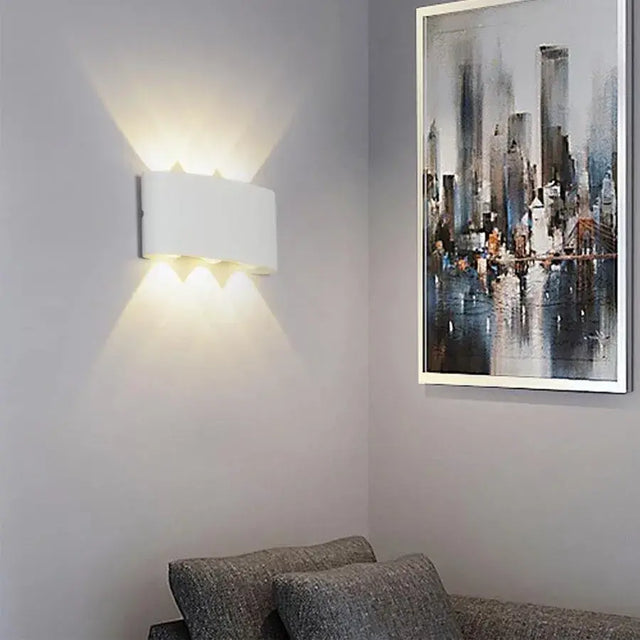 Fantas Aplica Led De Exterior Si Interior, 6 Surse X, Ip65, Metalic - vivimall.ro