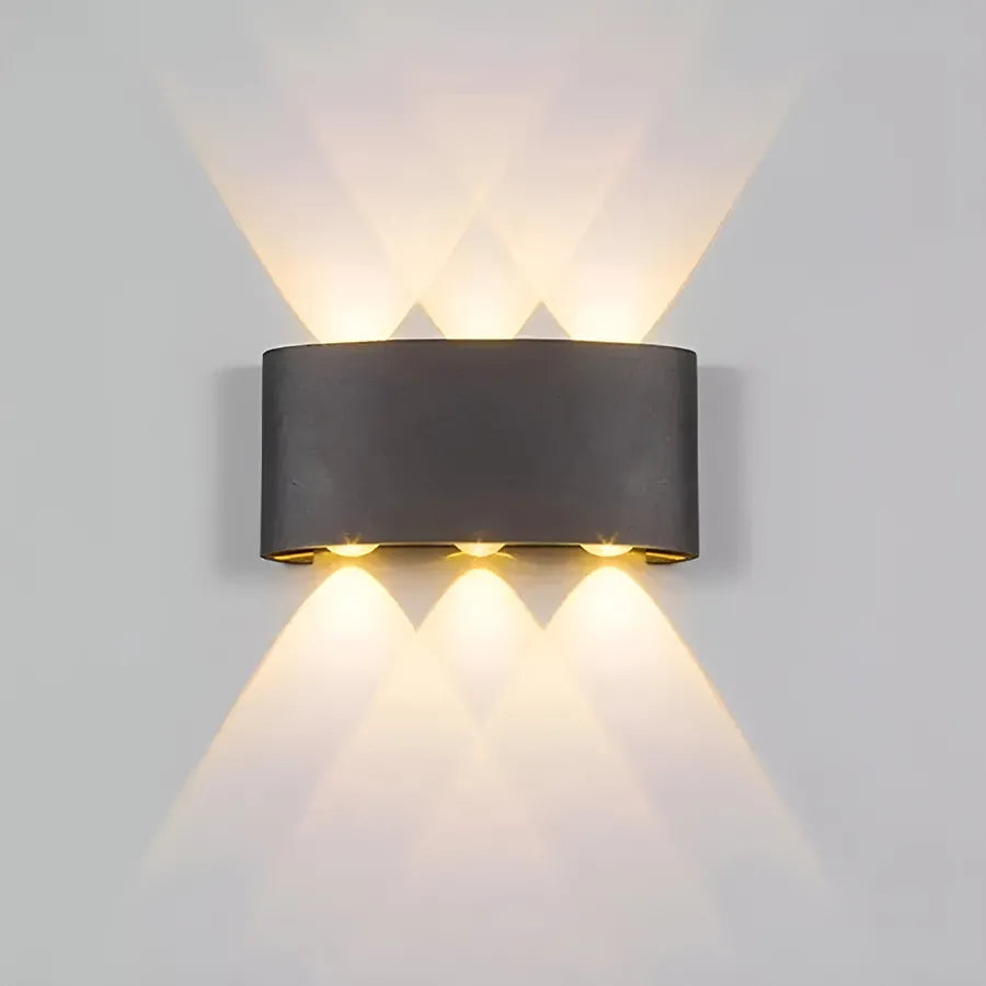 Fantas Aplica Led De Exterior Si Interior, 6 Surse X, Ip65, Metalic - vivimall.ro