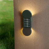 Aplică Solară, LED, ABS, Policabonat, Rezistentă La Apă, IP65, 2 LED-uri SMD, Pentru Perete, Scări, 1.2V, 600mAh, 16 x 5.9 x 3.3 cm, Lumină Alb Cald, Negru - vivimall.ro