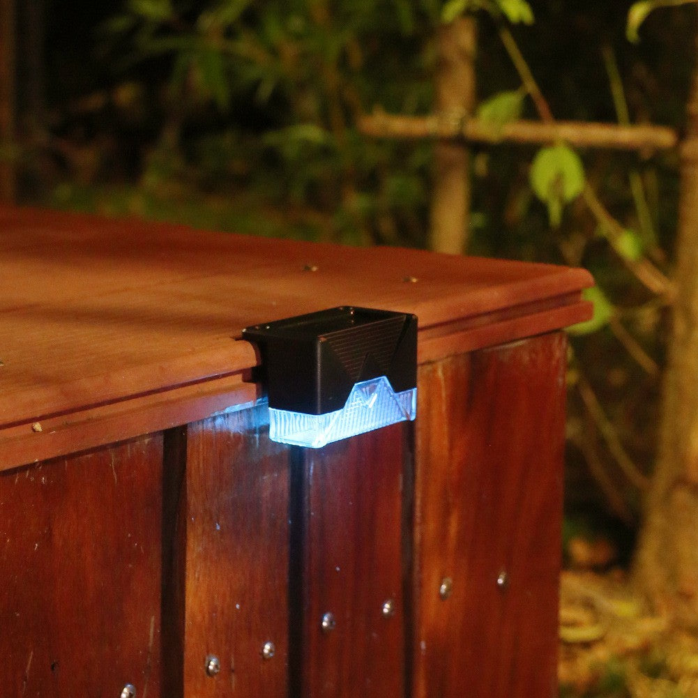 Aplica Solara Led, Abs/Policarbonat, Rezistenta La Apa Ip65, Pentru Trepte, Borduri, Terasa, 1.2V, 600Mah, 7.9 X 5 Cm, Lumina Multicolora, Negru - vivimall.ro