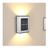 Aplica Solara Led, Abs/Policarbonat, Rezistenta La Apa Ip65, Pentru Trepte, Borduri, Terasa, 1.2V, 600Mah, 10 X 7.5 X 3 Cm, Lumina Alb Calda, Negru - vivimall.ro