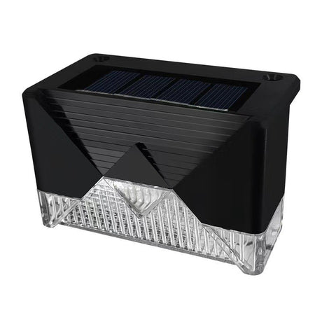 Aplica Solara Led, Abs/Policarbonat, Rezistenta La Apa Ip65, Pentru Trepte, Borduri, Terasa, 1.2V, 600Mah, 7.9 X 5 Cm, Lumina Multicolora, Negru - vivimall.ro