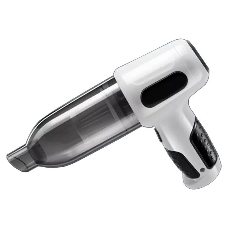 Aspirator Auto Tip Pistol, Vivimall, Aspirator cu Aspirare si Suflare, pentru Casa Masina, Multifunctional fara Fir, incarcare 4000mAh, Alb - vivimall.ro