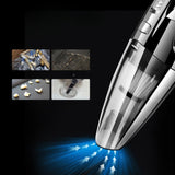 Aspirator de Mana Portabil Turbo, Vivimall, pentru Uz Caznic sau Auto, Functie de Aspirare Umeda si Uscata, Incarcare la Priza, 32.000 rot/min, Putere 120W, Aspirare cu Vid de 4 Bar, 5 Accesorii pentru Spatii Inguste, Negru - vivimall.ro