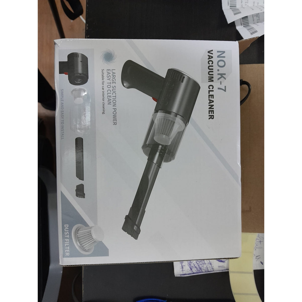 Aspirator Portabil Auto, Tip Pistol K7A, Pentru Casa Si Masina, Cablu Auto, Resigilat - vivimall.ro