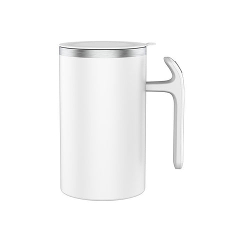 Cana portabila cu mixer incorporat, Vivimall, pe baterii, 380 ml, alb - vivimall.ro