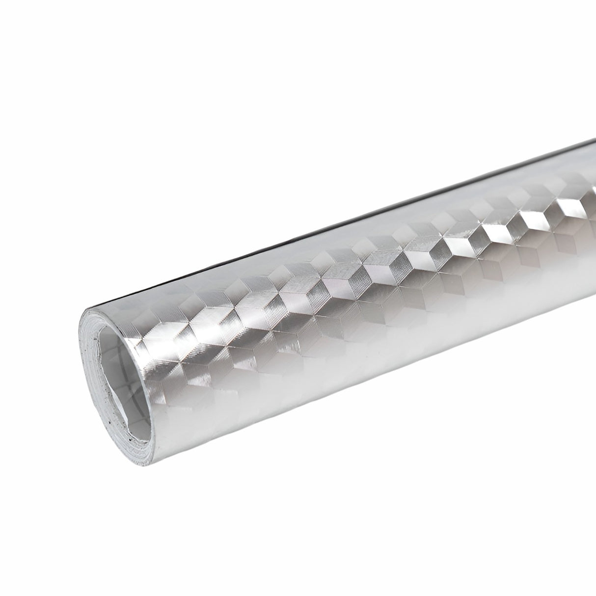 Autocolant pentru Bucătărie, Vivimall, Tip Folie de Aluminiu, Rezistent la Ulei, Umezeală, Temperaturi Inalte, pentru Dulapuri, Perete, Blat, Argintiu, 60cm x 1m - vivimall.ro