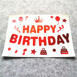 Sticker Autocolant Pentru Baloane Happy Birthday | PartyCharm