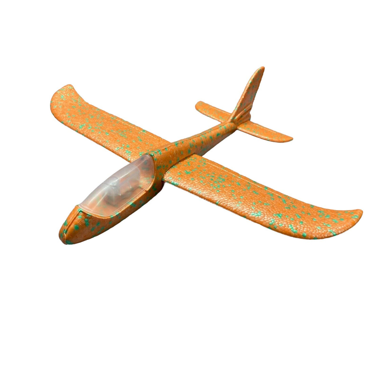 Avion Planor Cu Pilot, Din Polistiren, Cu Lumini In Cabina Pilotului, Lungime 47 Cm - vivimall.ro
