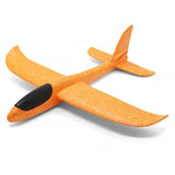 Avion Planor, in punga, Vivimall, din Polistiren, Lungime 47 cm, Portocaliu - vivimall.ro