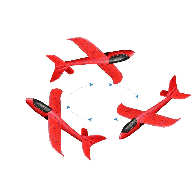 Avion Planor Vivimall, din Polistiren, Lungime 84 cm , Jucarie Recreativa, Cascadorii, Rosu - vivimall.ro